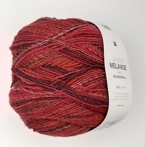 Rico Creative Melange Aran 200g - berry Mix